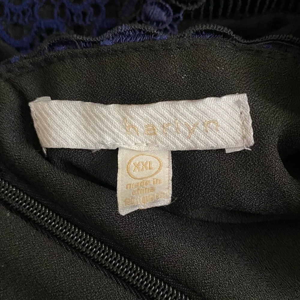 Harlyn Contrast Chiffon Lace Halter Body-Con Dress Women's Size XXL Whimsigoth - Picture 6 of 15